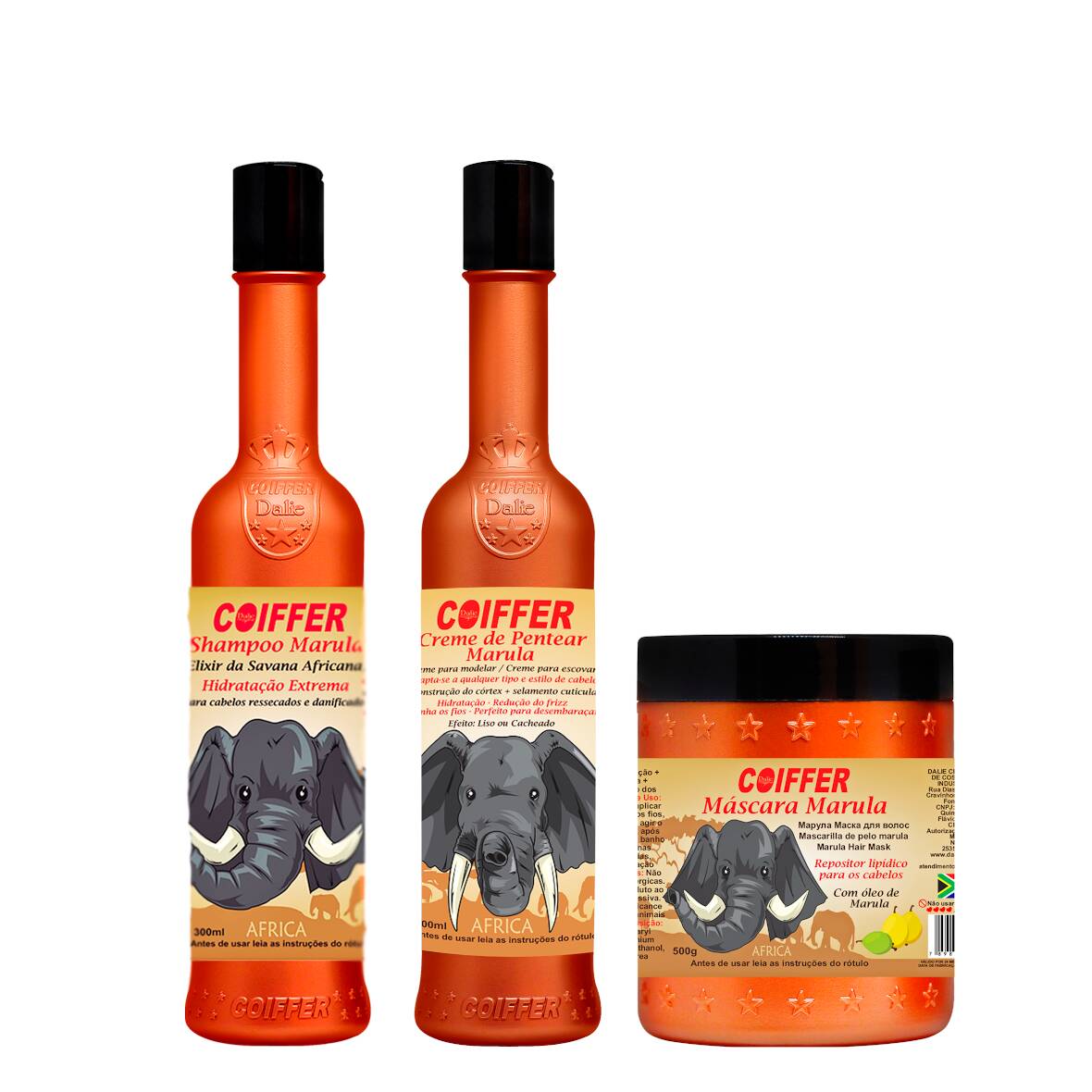 Kit Marula 03UND Raquel Cosméticos